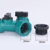 Water Pipe Switch Double Garden Faucet Water Splitter Y-shaped Hose Connector Garden Irrigation Controller Valve Switch Adapter