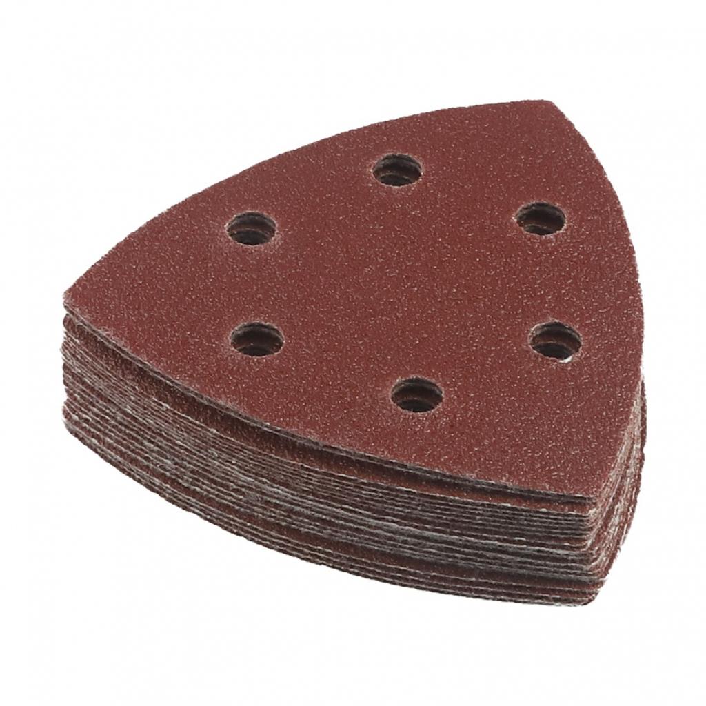 Professional Grade 90mm Triangular Sanding Disc 6 Hole Sander Pack of 20