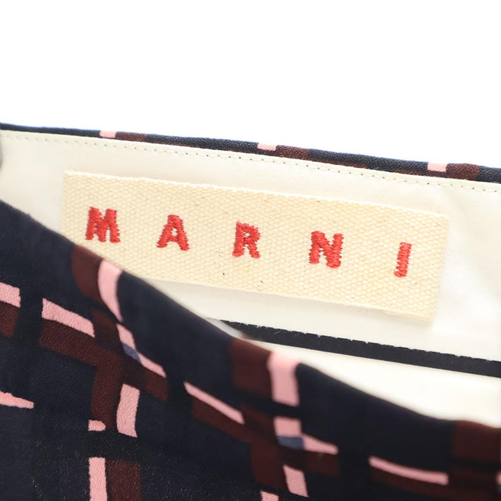 Marni Made In Italy Overall Handle Knee Length Skirt 38 Black Women Used