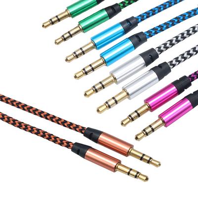 1 Stück AUX-Kabel Klinke 3,5 mm Audiokabel 3,5 mm Klinke Lautsprecherkabel AUX-Kabel für Handy-Verbindung Auto