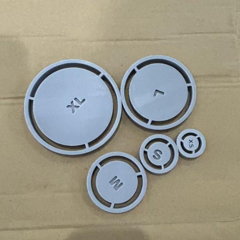 5Pcs 5 Sizes Ceramic Pottery Foot Ring Tool Set Precise Alignment Smooth Press Edge Clay Bowl Base Press Template