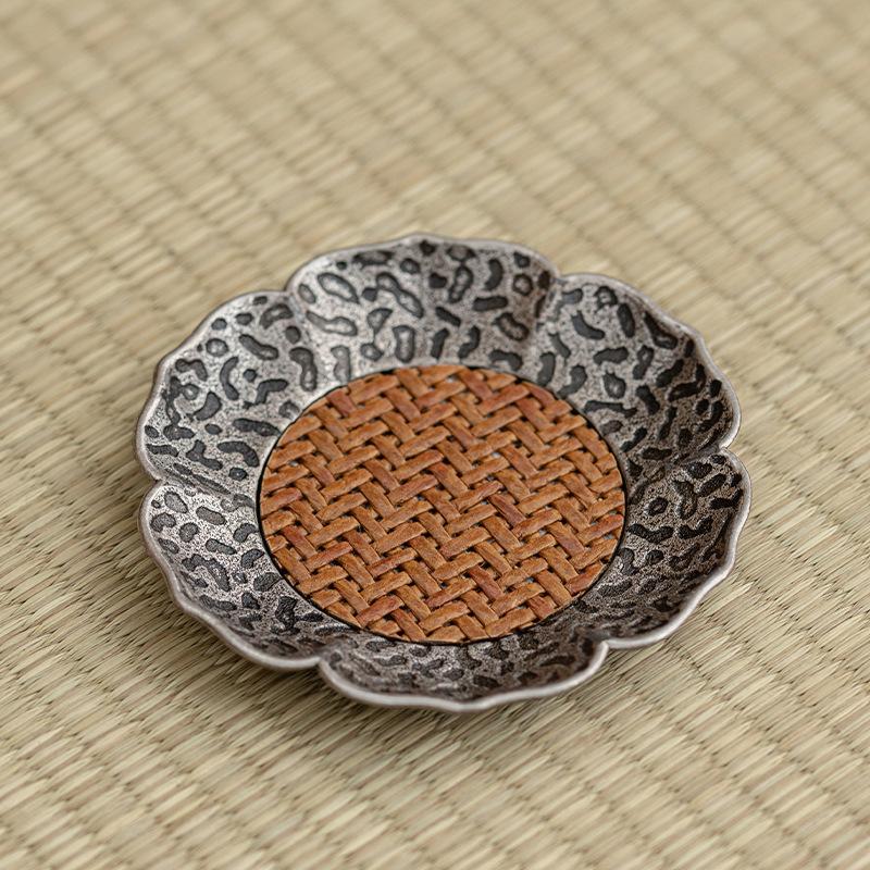 

1 шт. Подставка под чашку Плетеная ротанговая подставка Аксессуары для чайной церемонии Современный домашний декор Китайский стиль Набор для чая Гунфу Уникальный подарок