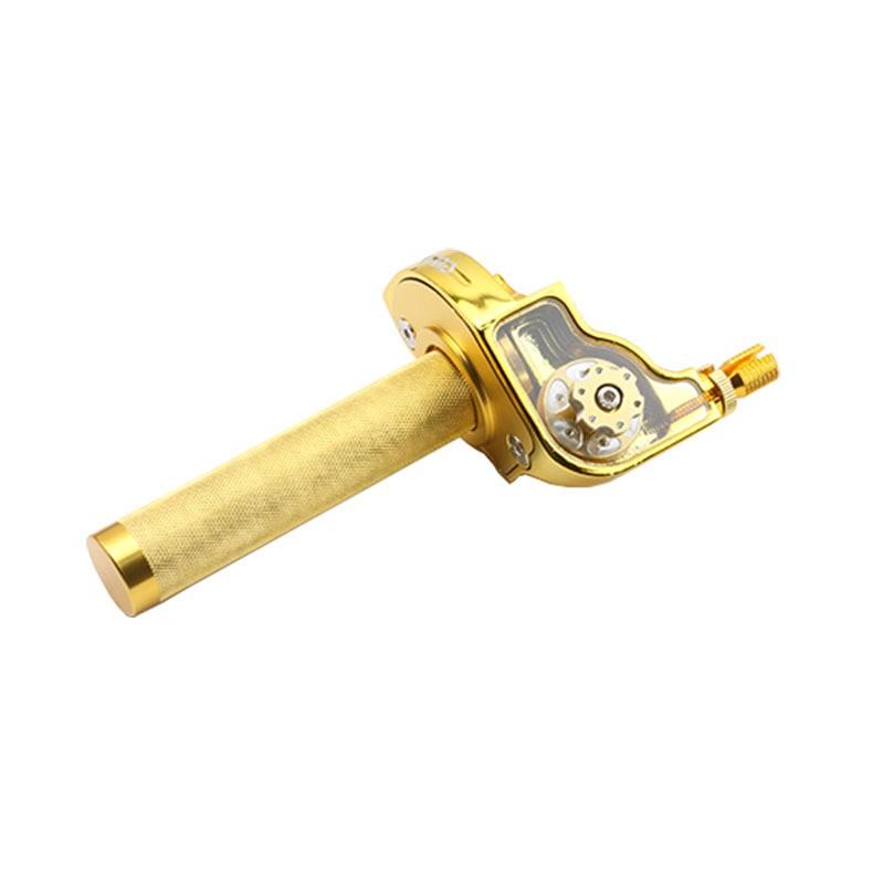 Universal 22mm Motorcycle Throttle Grip Off-Road Dirt Bikes Adjustable Twist With Visual Fuel Indicator 7 Colors