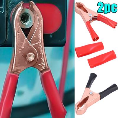 30A Automotive Battery Connection Alligator Clips Crocodile Clip Copper Plated Connector Car Electronics Auto Organizer
