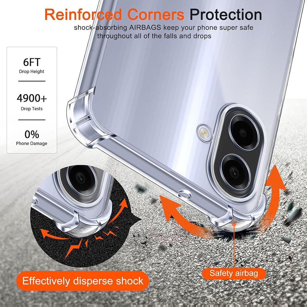 Shockproof Case For Samsung Galaxy A57 A37 A17 A07 A56 A36 A26 A16 A06 5G 4G Crystal Clear Ultra Thin Silicone Soft Shell Funda