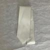 Used New ARCODIO Handmade Necktie White Silk Satin Solid Plain Formal Yoshimasa Hoshiba