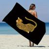 Leopardenmuster Strandtuch, Vielseitig für Meeresufer Strand Schwimmbad Badezimmer Camping Yoga Fitness