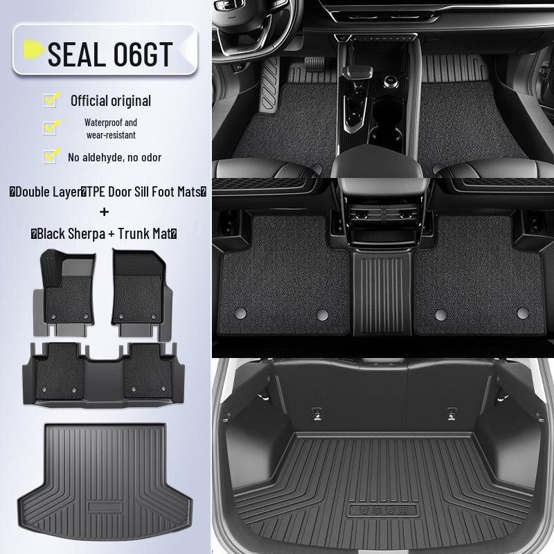 2025 BYD Seal 06 GT TPE Floor Mats - Full Surround Car Interior Accessories