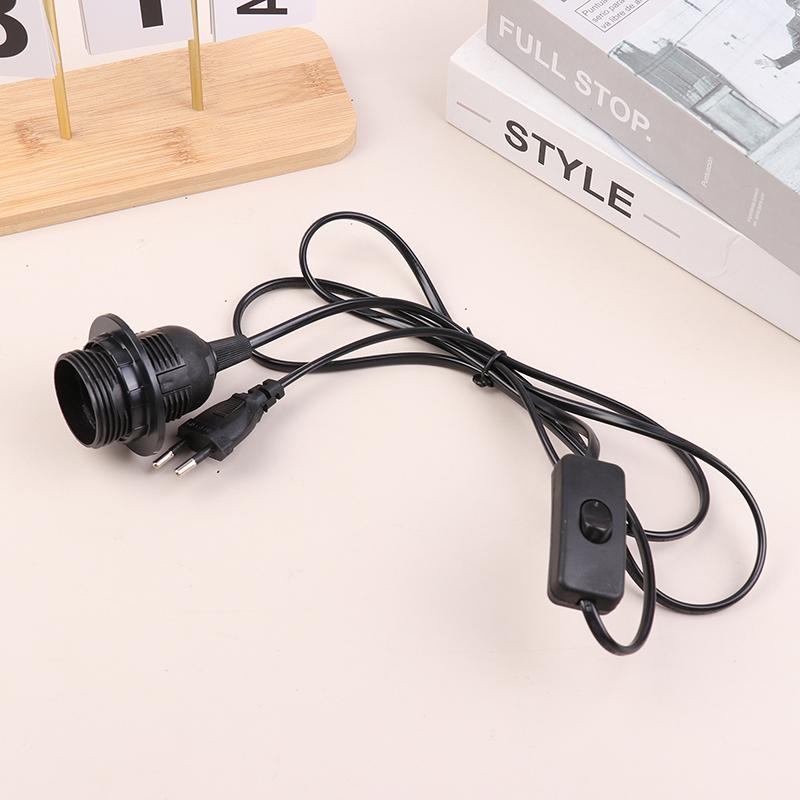 1,8M EU/US Zástrčka E27 Plné závity Patice žárovky Držák Napájecí kabel Závěsné svítidlo LED Svítidlo Zásuvka Kabel Adaptéry S vypínačem