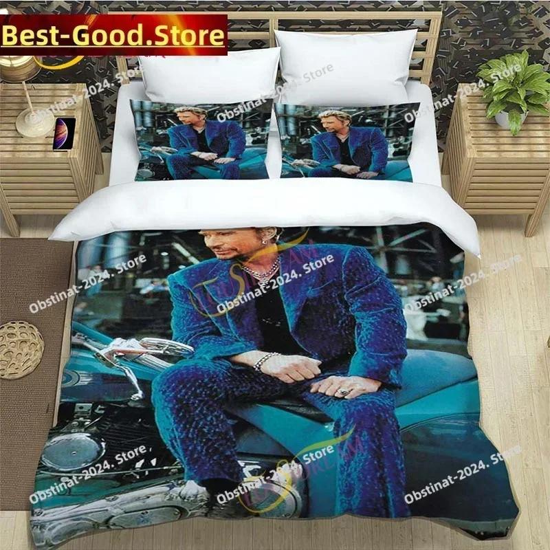 3D rocker Johnny Hallyday Bedding Set Down comfy Bed Queen Size Oversized Pillowcase quilt cover