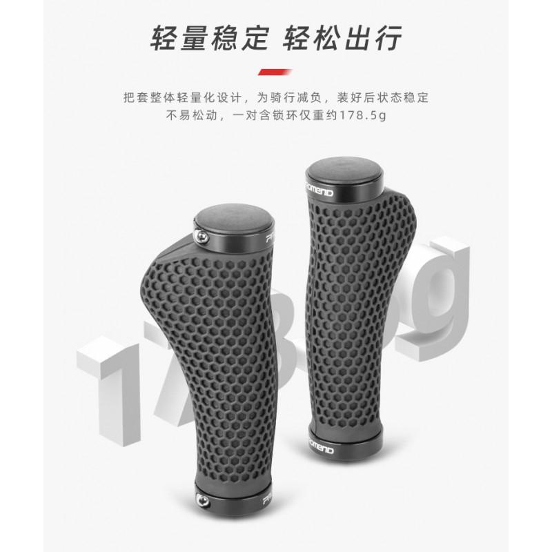 Ergonomic Honeycomb Silicone Bicycle Handlebar Grips With Lock-On Design Mountain Bike Cycling Comfort Shock Absorption