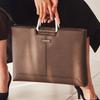 Tantin Taylor Men'S Leather Briefcase T11003 Brown Medium