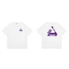 Trendige Marke PALACE klassisch einfach fehlende Ecke lila großes Dreieck LOGO Druck locker Sommer kurzärmeliges T-Shirt t