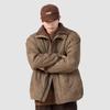 Heavy Industry Men's Retro American Lambswool Workwear Jacket - Cotton, Velvet, and Warm Casual Outerwear.