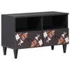Media Storage Cabinet Multicolored 70 X 33.5 X 46 Cm Solid Mango Wood