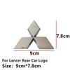 ABS Car Rear Trunk Badge Front Grille Emblem Decals Sticker for Mitsubishi Lancer Pajero V3 Exterior Accessoreies WJ0