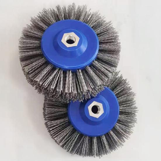 Angle Grinder Wire Wheel Brush Rust Resistant Easy To Install Multi-purpose Heavy-Duty Nylon Brush Woodworking Tool