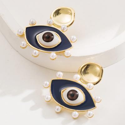 Heißer verkauf modische Französisch persönlichkeit vielseitig teufel auge ohrringe