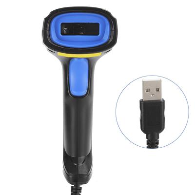 1D Code Scanner Barcode Reader Verdrahtete Ergonomische IP54 ABS Shell Tragen Beständig Anti Fall(Verdrahtet