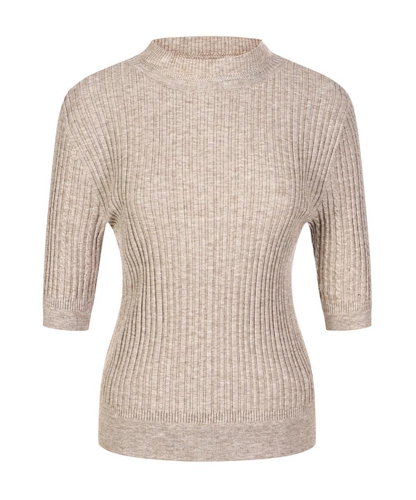 MAREMONTE Slim Design Short Sleeve Knit_M23Omkt73P0