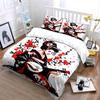 Geisha In Kimono Playing Shamisen Printed Duvet Cover Set1 Duvet Cover+2 Pillowcasemulti Size Bedroom Bedding Decor