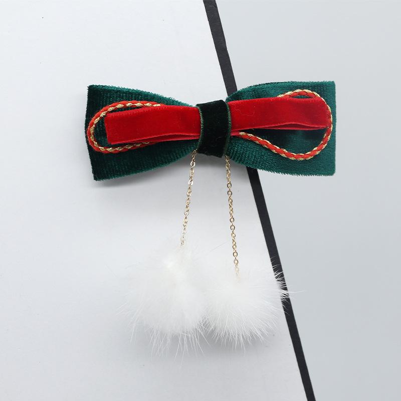 European-American Style Christmas Hat Hair Clip - Cute Girly Hair Accessory & Decoration