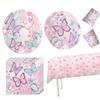 Schmetterling Thema Geburtstagsparty Zubehör Set Enthält Teller Becher Servietten Tischdecke für Kinder Party Dekoration Geschirr Set