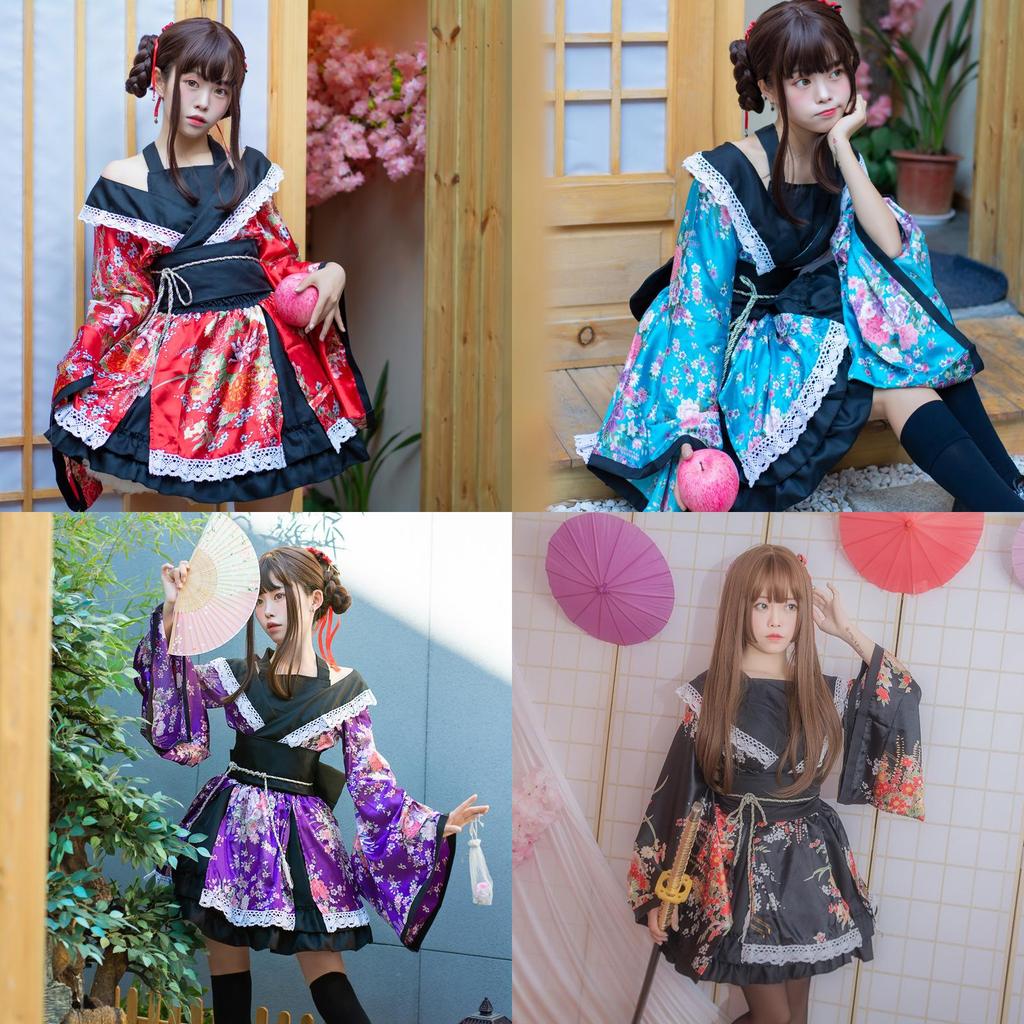 Miao Teacher Alice's Dreamland Blue Maid Costume Cosplay Anime Performance Stage Outfit