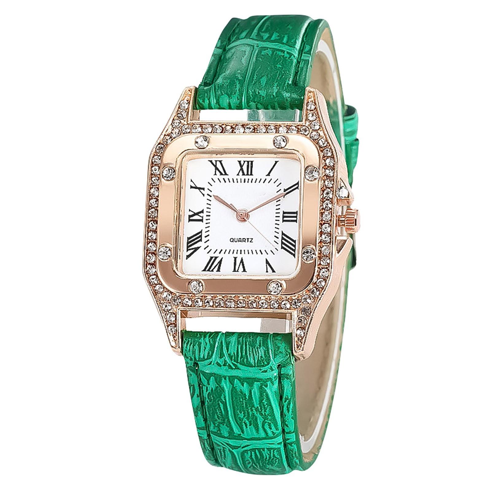 Watch Wine Barrel Square Women s Watch Quartz Watch Gift Watch One Size зелёный