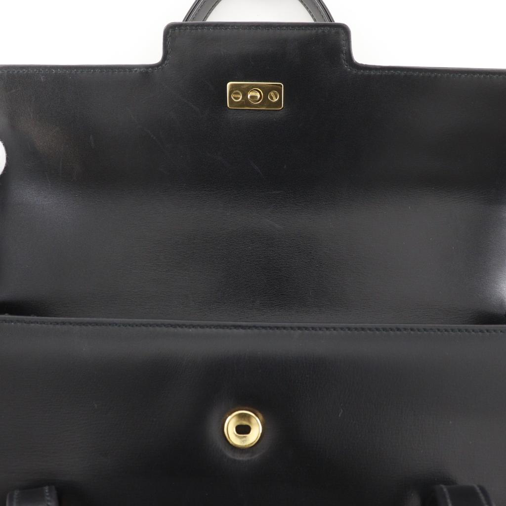 GUCCI Old Gucci Handbag black Calfskin Women Used