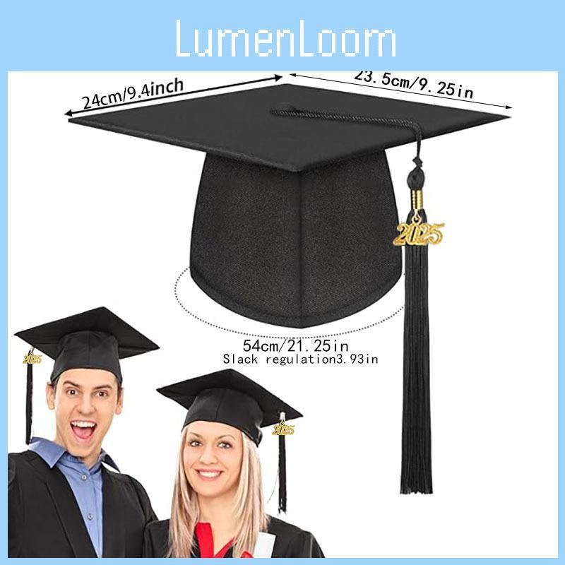 Academic Cap With Large Brim And Sunshade For College And University Graduations