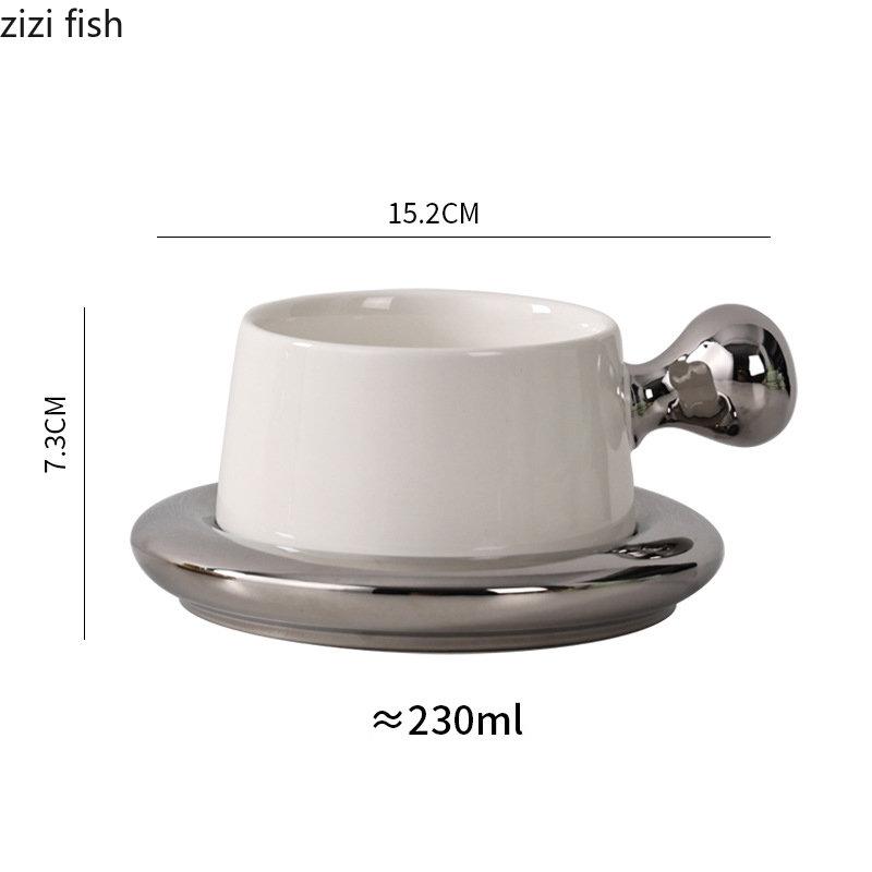 230ml keramický hrnek s nádobím Odpolední čaj Hrnek na kávu Šálek na mléko Šálek na vodu Šálky na čaj Šálky na kolu Šálky pro domácnost Čajová sada Výrobky pro domácnost