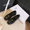 Camellia Handmade Soft-soled Women's New Autumn and Winter Thick-heeled Single Shoes Retro Small Leather Shoes