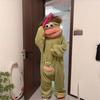 Bequemes Kostüm-Outfit mit großem Mund für Loungewear Enthält Schuhe und Styling-Accessoire für Verkleidungsspiele und Veranstaltungen