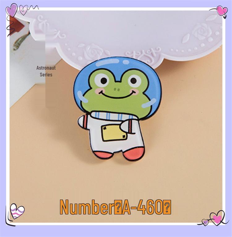 Korean Cute Cartoon Astronaut Acrylic Pin Badge