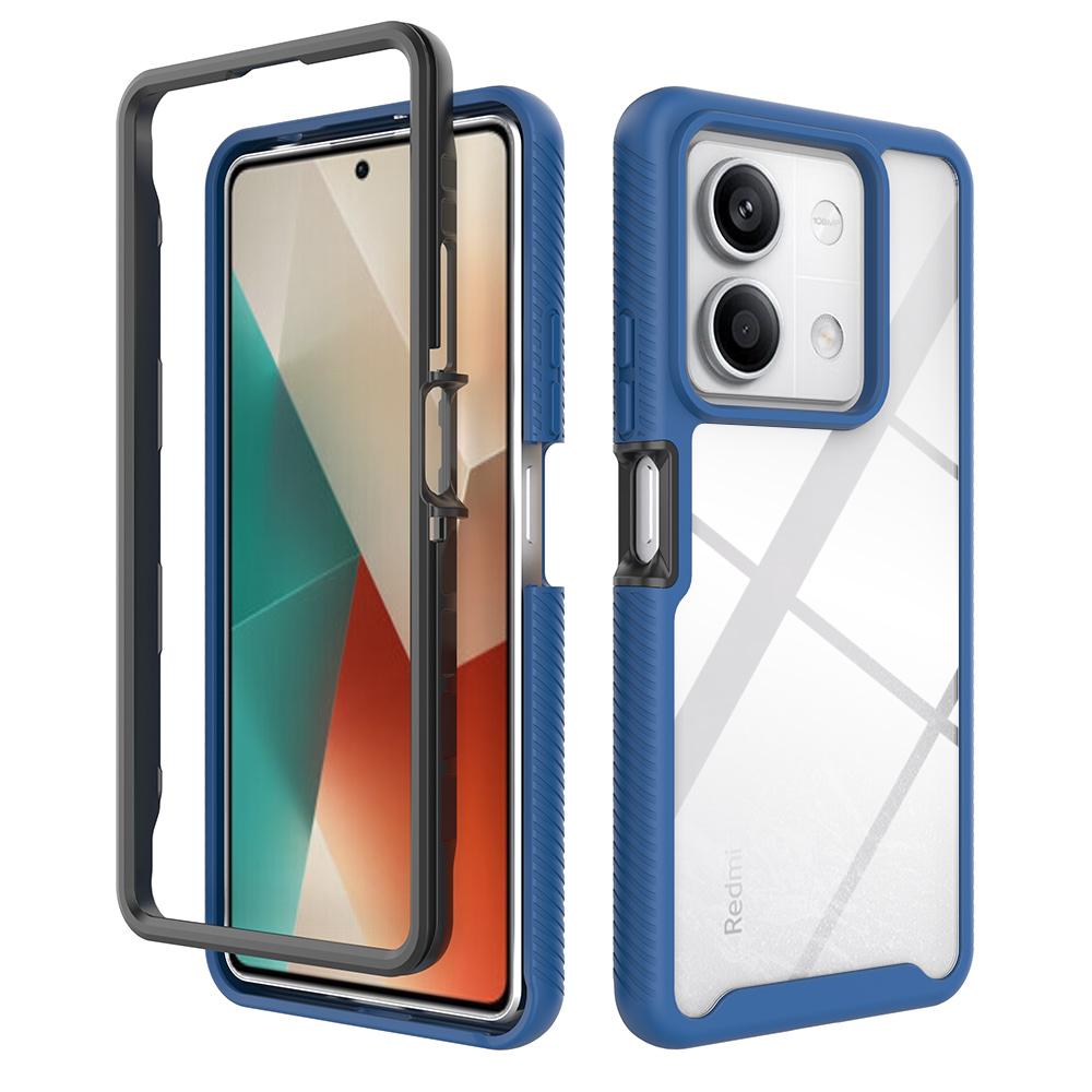 

Heavy Duty Cover Hybrid TPU/PC Sky Case for Xiaomi Redmi Note 13 Pro 5G HongMi Note13 Funda Capa Shockproof Crystal Clear Shell No front film&For Redmi Note 13 5G темно-синий