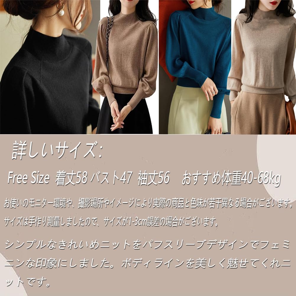 KEWJYUE Pletený pulovr Dlouhý Jednobarevný Ideální pro dojíždění Dámský svetr, Svetr, Jednoduchý, Rukáv, Stylový, Elegantní, Barva, Všestranný, Teplý, Zeštíhlující,