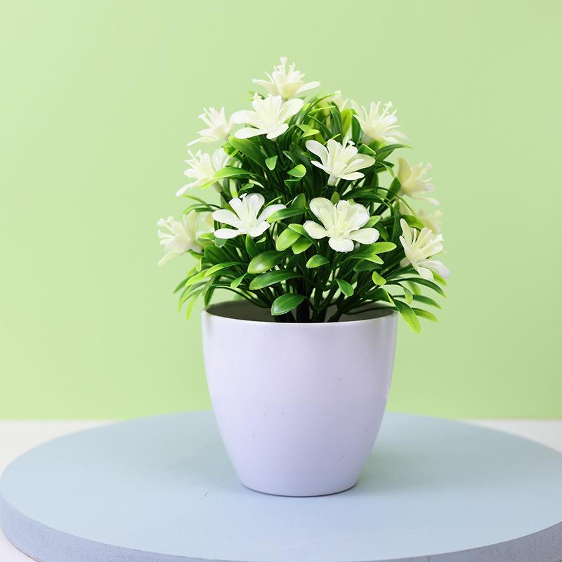 Simulated desktop green plants, mini potted plants, simulated decorations, simulated flowers