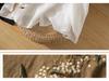 Hong Kong Style Embroidered Cotton Linen Shirt - Artistic Retro Casual Top for Women, Spring/Autumn 2025.