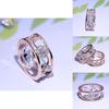 Exquisite Women Classics Fashion Flower Plating Zircon Wedding Ring With Timeless Appeal