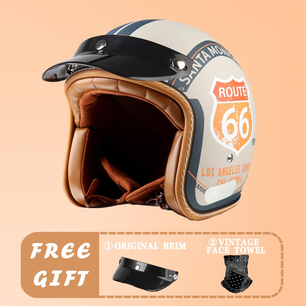 

VGV сертификация DOT ретро принц мотоцикл мотоцикл мужской и женский японский 3/4 шлем лето электромобиль шлем-тыква ridi L