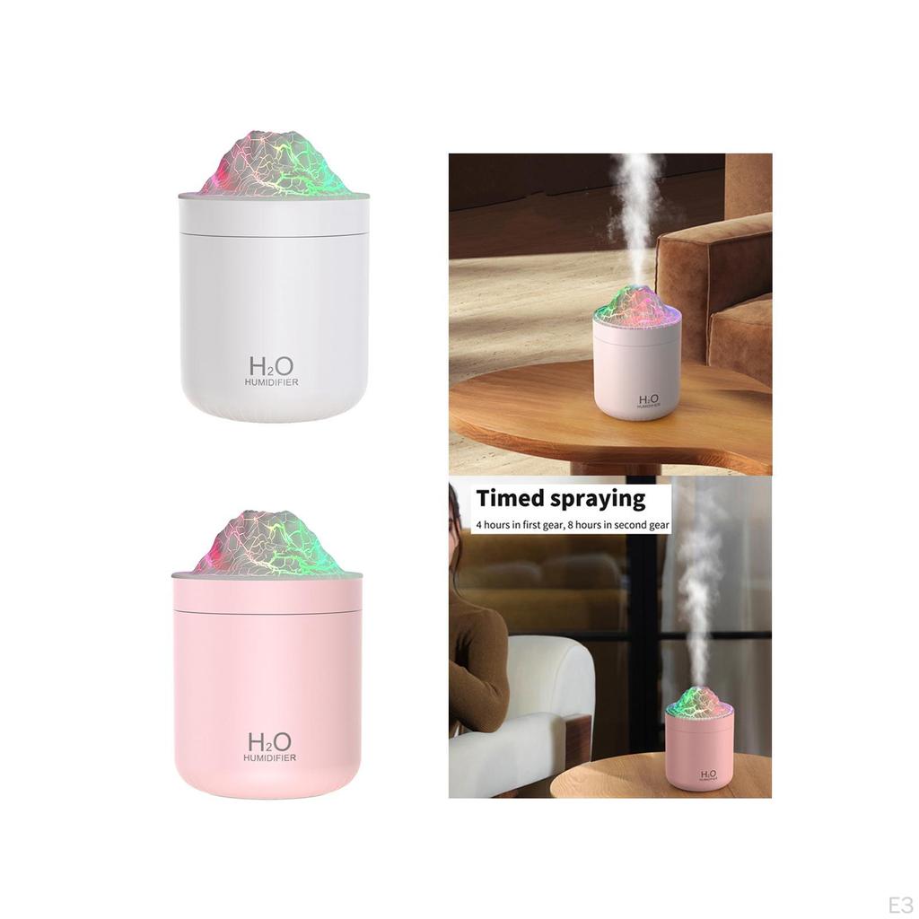 Kompakter 500 ml Luftbefeuchter mit farbiger Beleuchtung für Büro und Zuhause