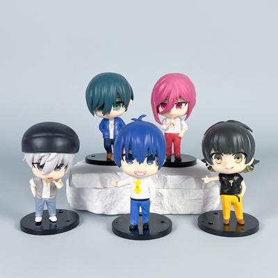 5 Adet/set Anime BLUE LOCK Anime Isagi Yoichi Bachira Meguru Chigiri Hyoma Nagi Seishiro Pelerinli Oyuncak Model Aksiyon Figürü