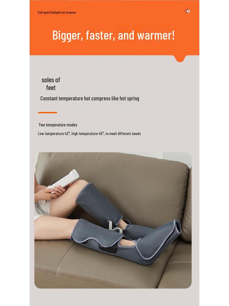 Air Wave Beinmassagegerät: Heißkompressen- und Wadenknettherapiegerät für schöne Beine