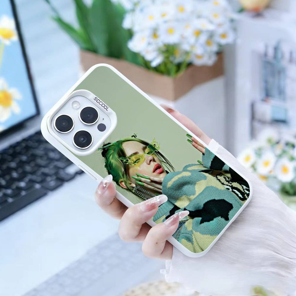 S-Singer B-Billie Eilish  Phone Case For IPhone 16 17 15 14 12 13 Pro Max white Color Shockproof Cover