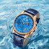 LIGE men's watch business quartz calendar waterproof trendy moon phase men sports watches reloj hommes Watches Gift For Men