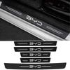 Carbon Fiber Car Door Sill Threshold Anti Scratch Stickers for BYD YUAN PLUS SONG PLUS HAN TANG Seal 06 Auto Trunk Bumper Strips