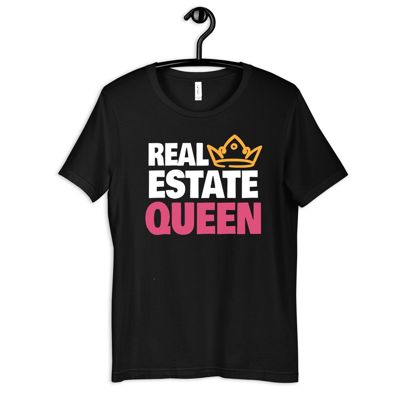 Real Estate Queen Shirt, Women Real Estate Agents T-Shirt, Funny Realtors Gift, T-shirt,T-shirt, T-shirt, Tank Top L