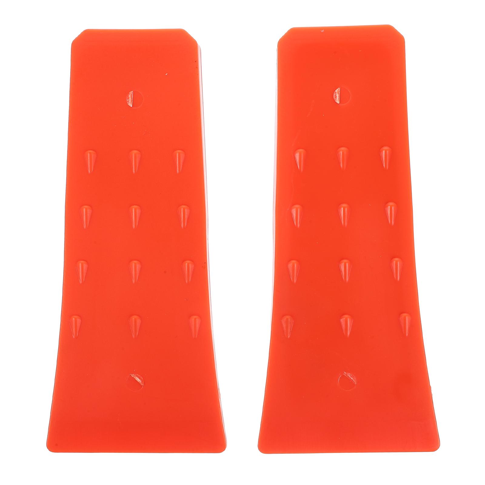 

2 Pcs Plastic Wedge Tree Felling Tool Woodcutting Accessory Chainsaw Logging Firewood Splitter Bucking Wedges Felling Wedge помаранчевий
