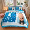 Boss Baby Leadership Print 3Pcs Bedding Setduvet Cover With 2 Bedropillowcase Home Birthday Gift